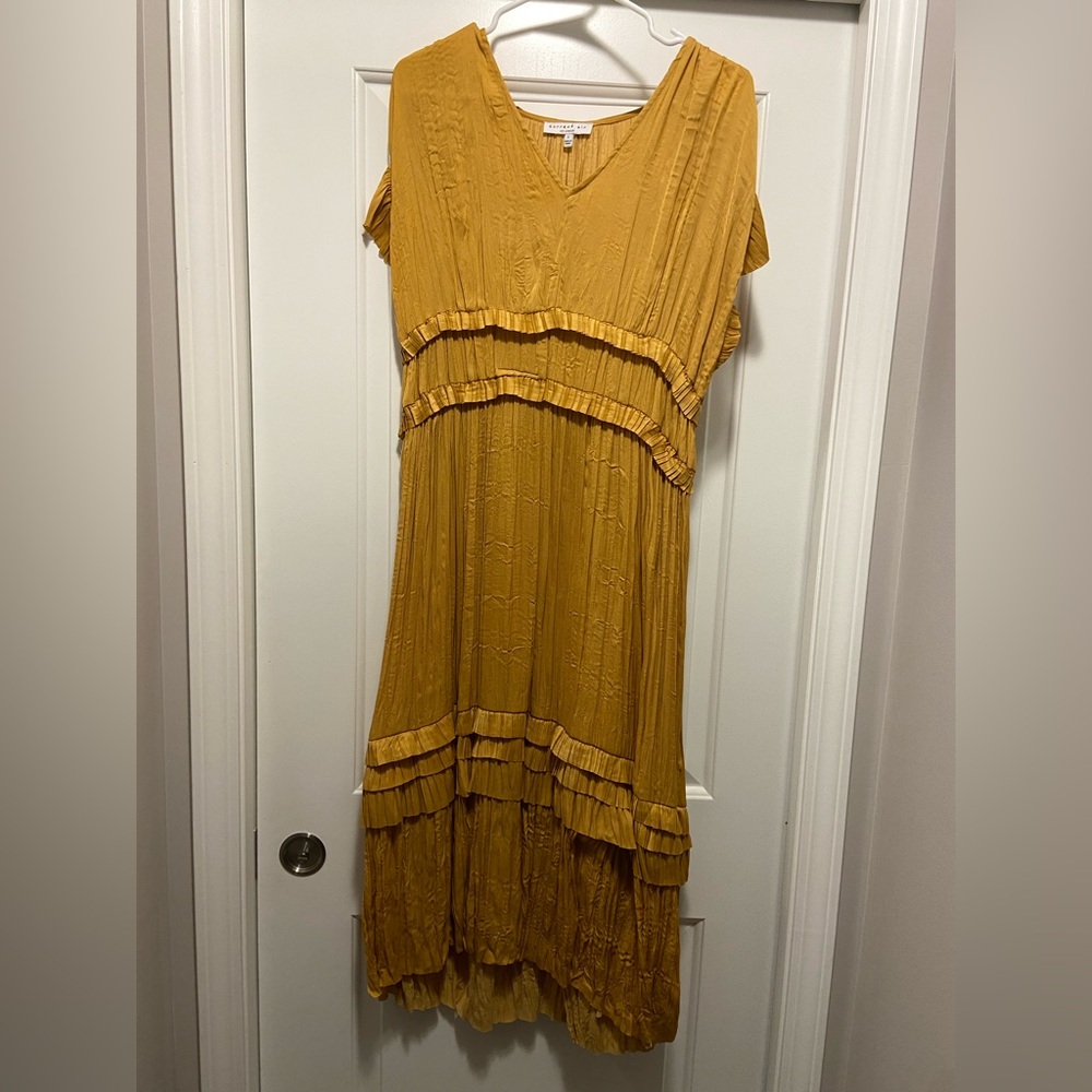 Elegant Mustard Dress